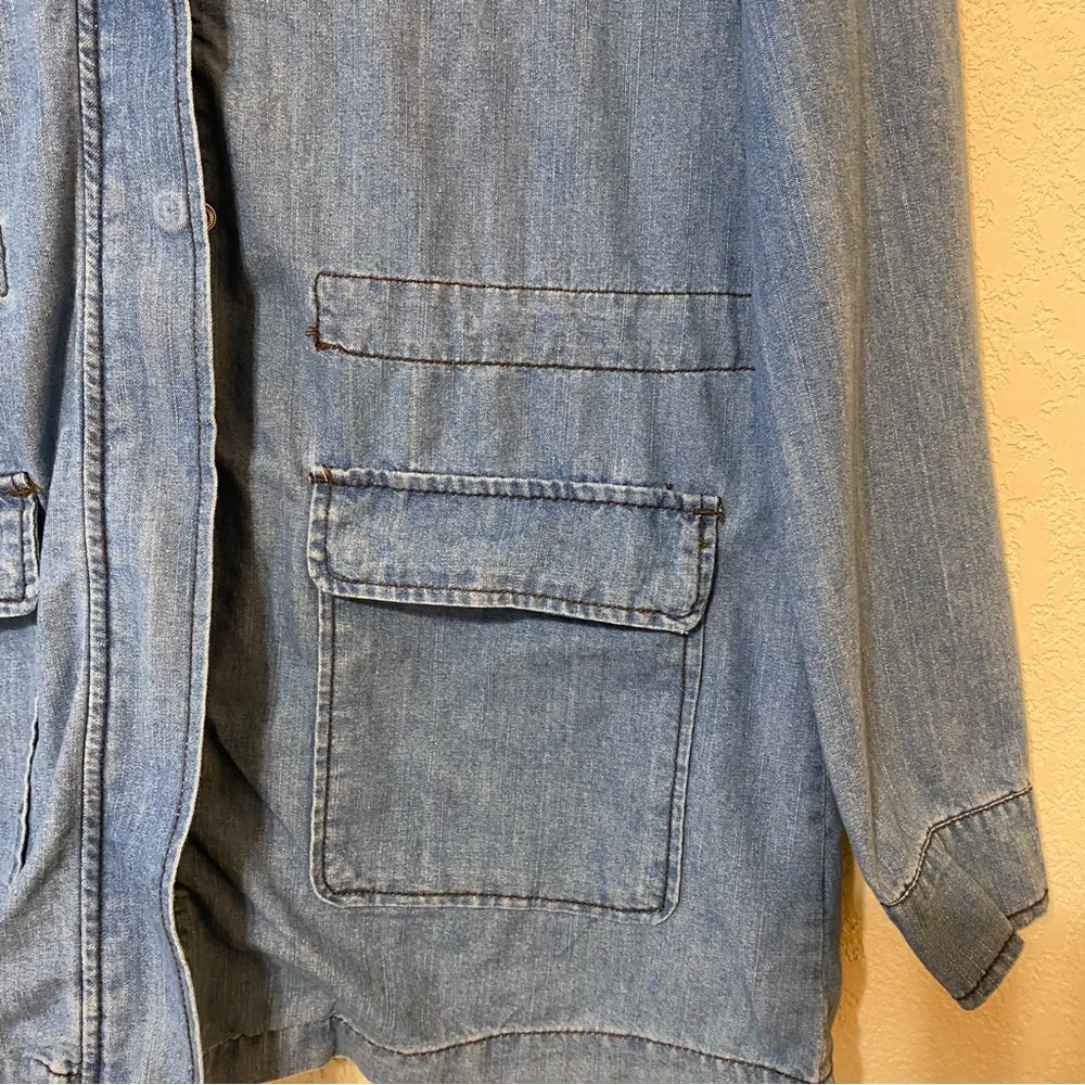 1 Sunset Lane lightweight denim utility jacket - Picture 2 of 9